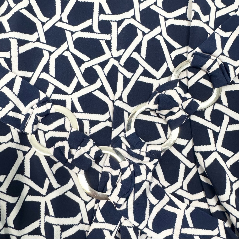 Chaus Navy Print Dress Size 2X - Picture 11 of 16